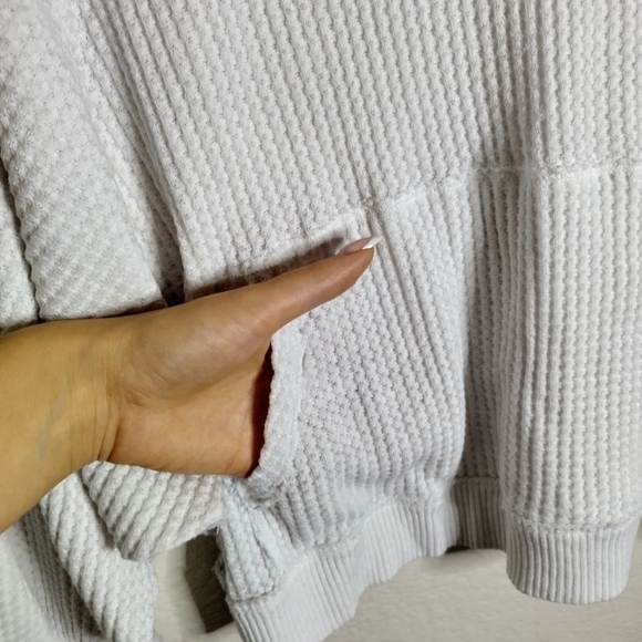 Free People We The Free Westend Thermal Top white sz Xs - Picture 6 of 8